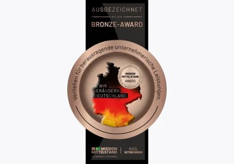 Mission Mittelstand Award in Bronze – verliehen für herausragende unternehmerische Leistungen