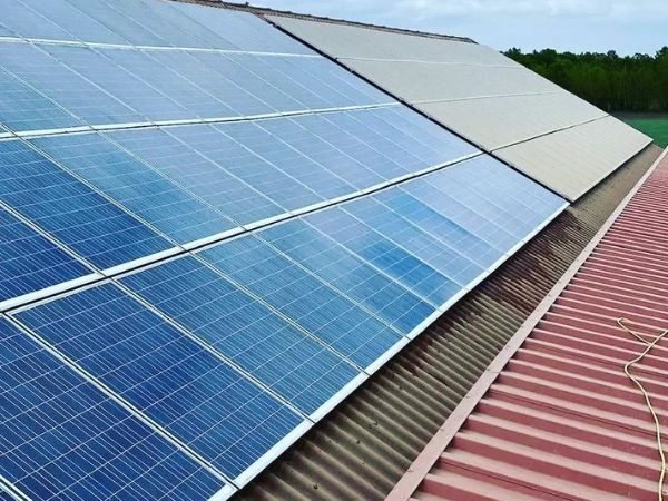 Photovoltaikanlage nach der Reinigung
